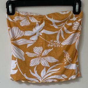Hawaiian print tube top